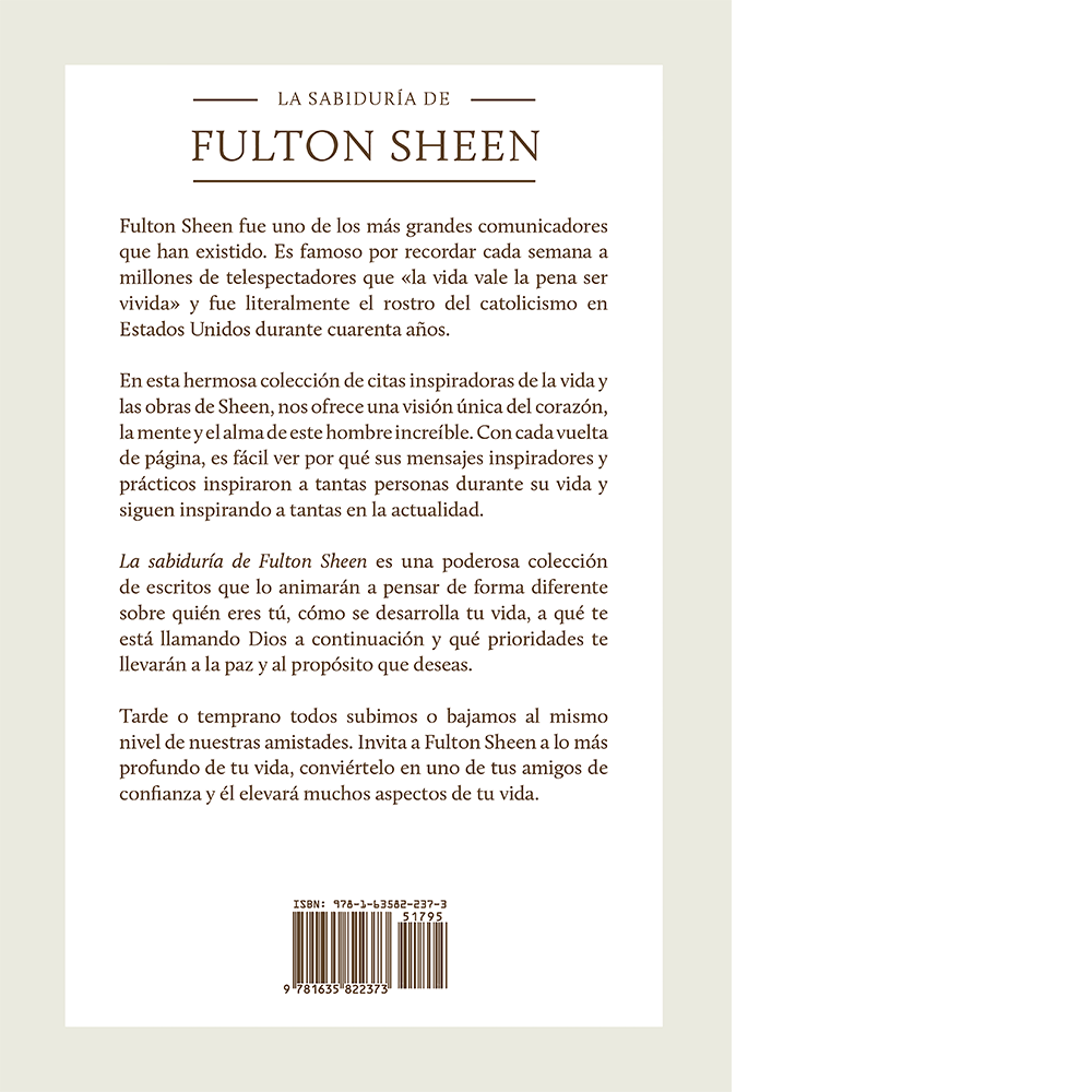 La sabiduría de Fulton Sheen: 365 días de inspiración, image size:1000x1000